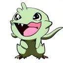 baby dino tattoo design idea