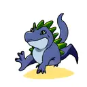 baby dino tattoo design idea