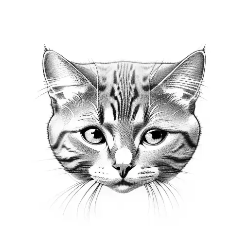 cat space books flowers tattoo design idea