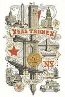 Texas, Brooklyn Bridge, Washington Monument, Boston Red Sox, Arc'd Triumph, I love NY and Anchor  tattoo design idea