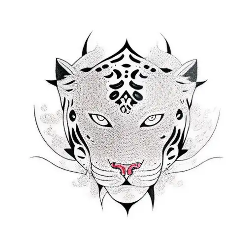 Panther tattoo design idea