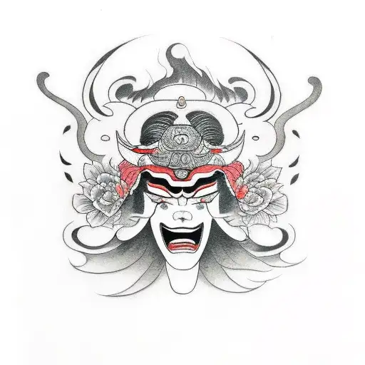 amaterasu mujer y sol tattoo design idea