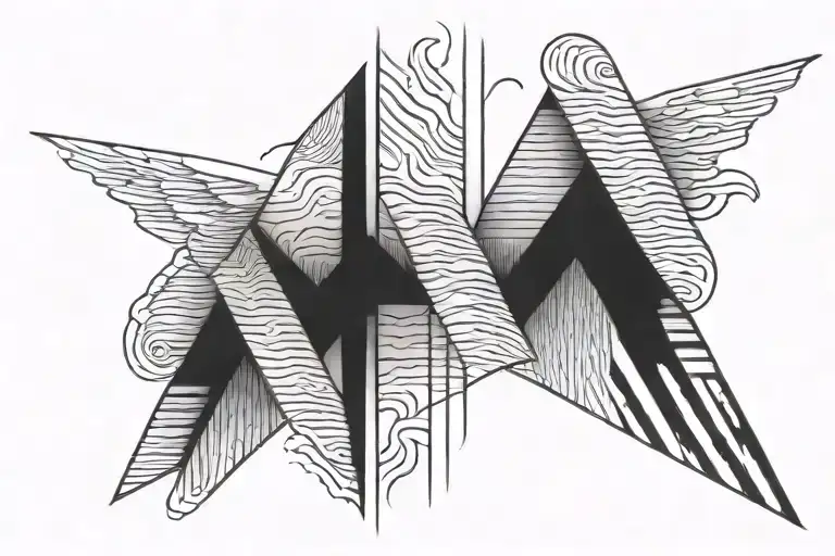 Two stripes on the forearm tattoo design idea