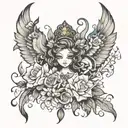 donna tattoo design idea