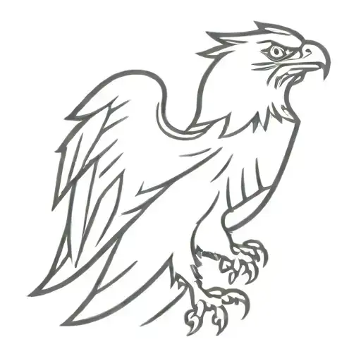 Polish eagle tattoo design idea
