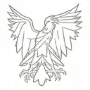 Polish eagle tattoo design idea
