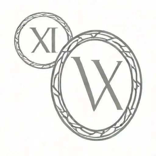 XXVI Roman Numerals tattoo design idea
