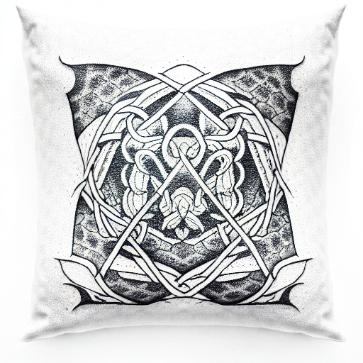 pillow eating something tattoo design idea