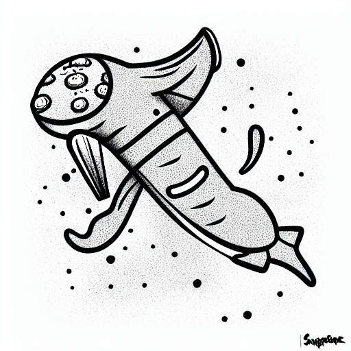 spongebob riding a whale  tattoo design idea
