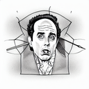 seinfeld eating a sub tattoo design idea