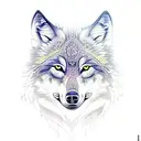 wolf with mandala tattoo design idea