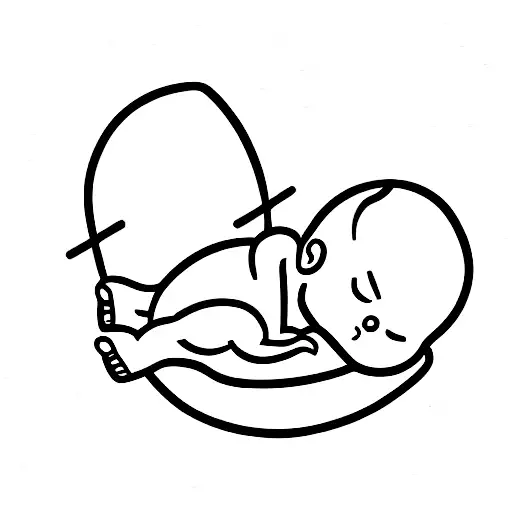 new born, Baby girl, born date tattoo design idea