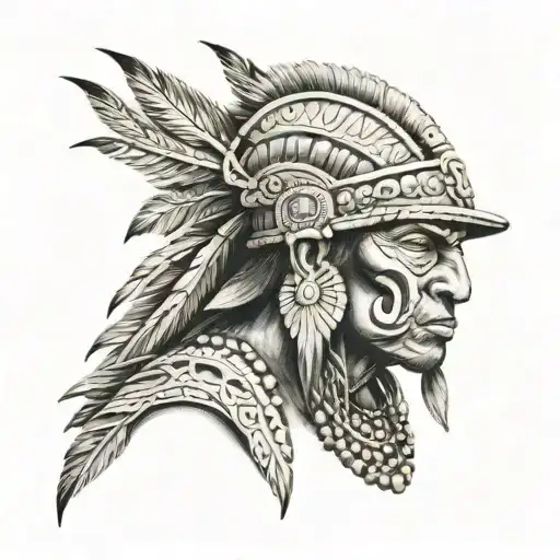 taino warrior  tattoo design idea