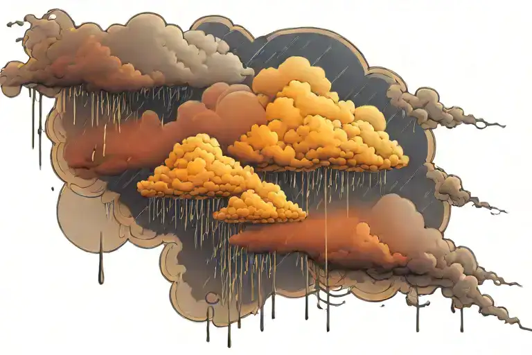 rain with cloud tattoo tattoo design idea