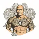 tattoo on dwayne johnson's chest tattoo design idea