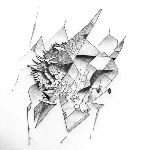 geology tattoo design idea