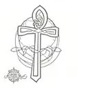 ankh cross tattoo design idea