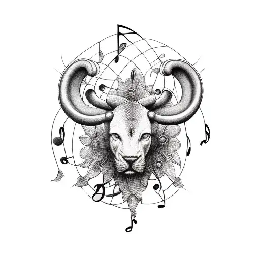 music meets socractic Philosophy  tattoo design idea