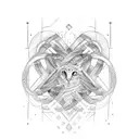 three names into a braid tattoo design idea