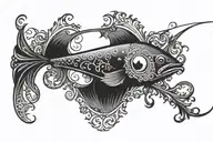 Fishing lure tattoo design idea