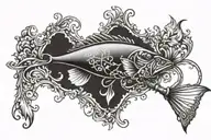 Fishing lure tattoo design idea