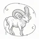 Aries ram tattoo design idea