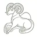 Aries ram tattoo design idea