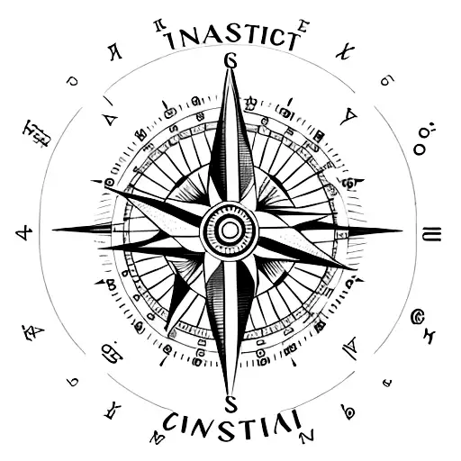 A minimalist tattoo of a compass with the coordinates of your sons' birthplaces, representing the guidance and direction they bring to your life. tattoo design idea