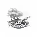 handshake tattoo design idea