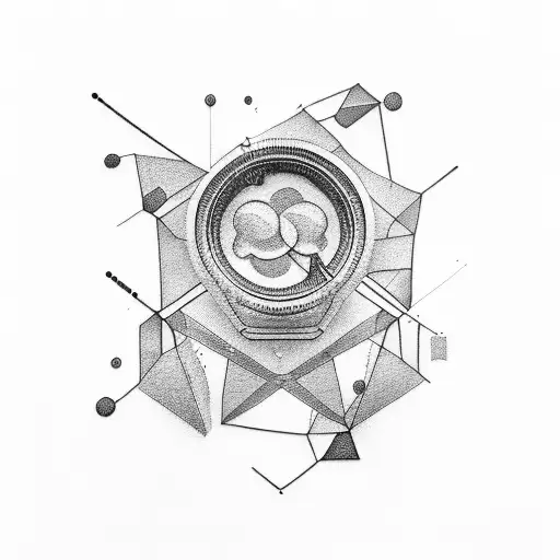 caffeine structural formula tattoo design idea