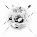 solar system  tattoo design idea