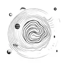 solar system  tattoo design idea