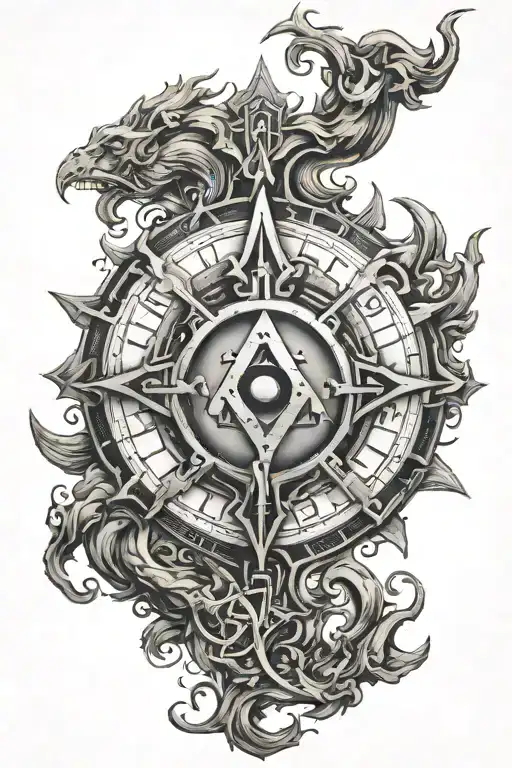 vault symbol made tattoo design idea
