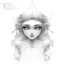 virgem maria tattoo design idea