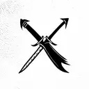 Witcher Swords tattoo design idea