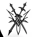 Witcher Swords tattoo design idea