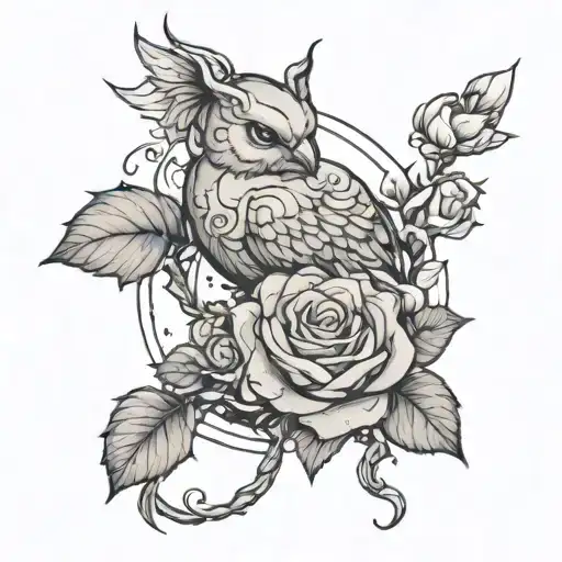 loneliness and rebirth alter ego tattoo design idea