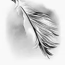 Feather tattoo design idea