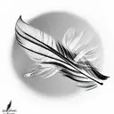 Feather tattoo design idea