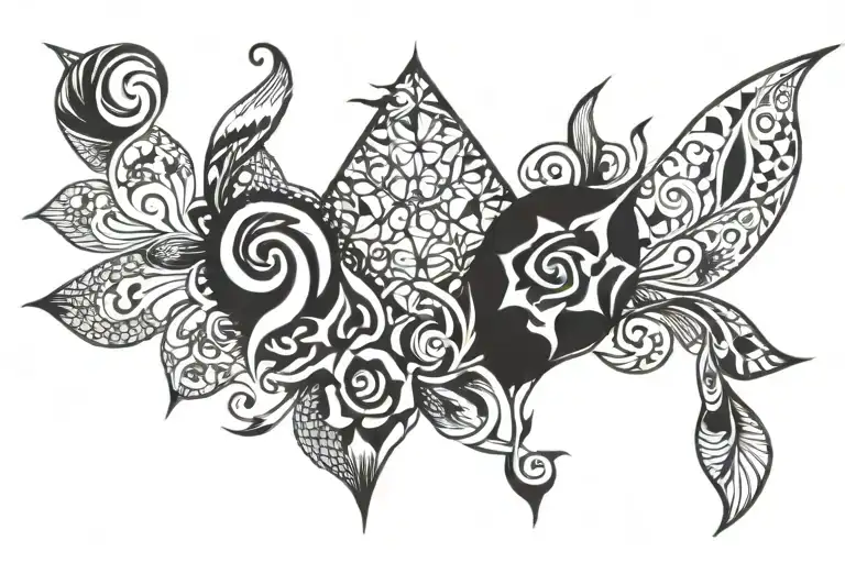 2,13,18,8,6,25 tattoo design idea