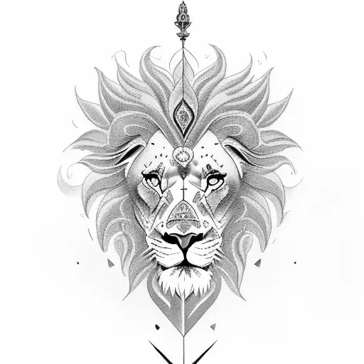 knife, lion, Craiova City, roses, and heart tattoo design idea