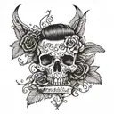 born to die " wrote tattoo design idea