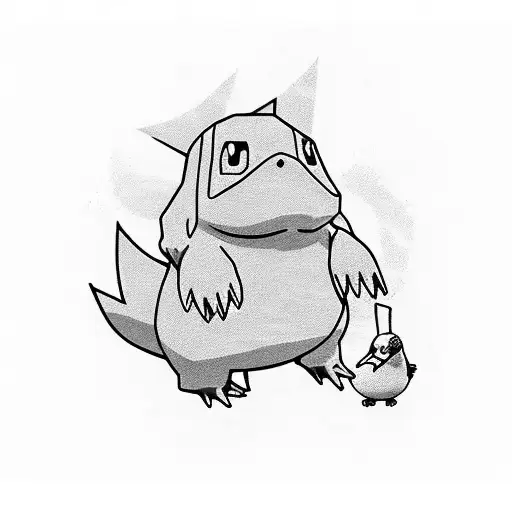 psyduck pokemon tattoo design idea