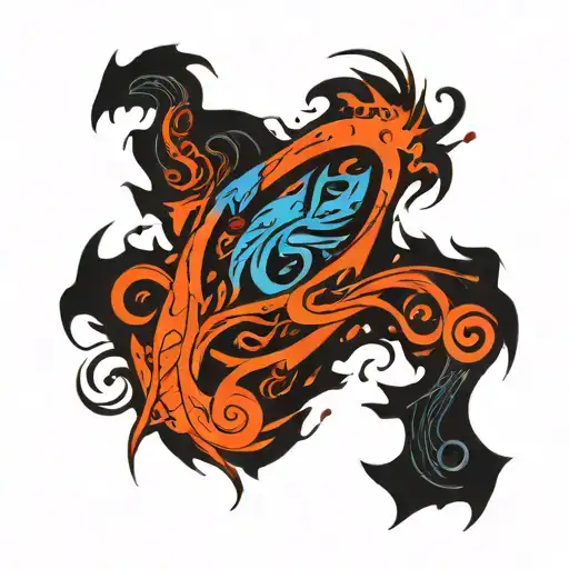 Virgo,cancer,pisces, and cancer zodiac symbol tattoo design idea