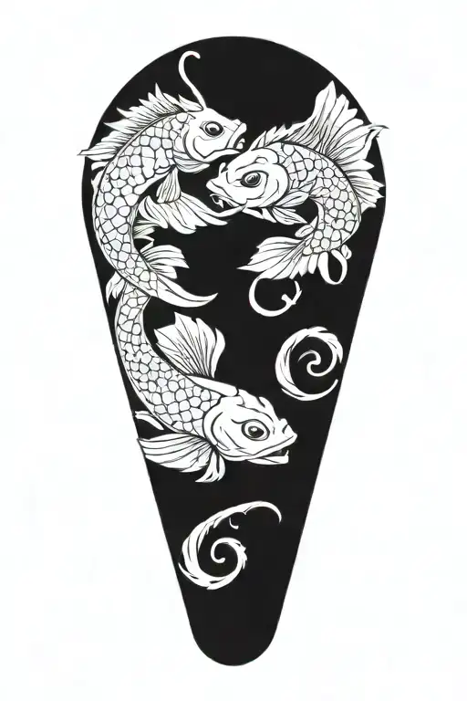 pisces and scorpio zodiac signs tattoo design idea