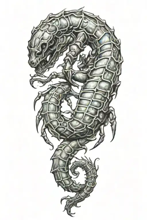 scorpio zodiac signs tattoo design idea
