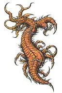  scorpio and pisces zodiac signs playing tattoo design idea