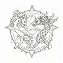 pisces and scorpio zodiac signs virgo star sign tattoo design idea