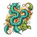 scorpio and pisces zodiac sign tattoo tattoo design idea