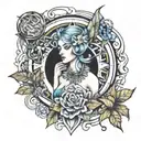virgo, cancer, pisces and scorpio zodiac sign tattoo design idea